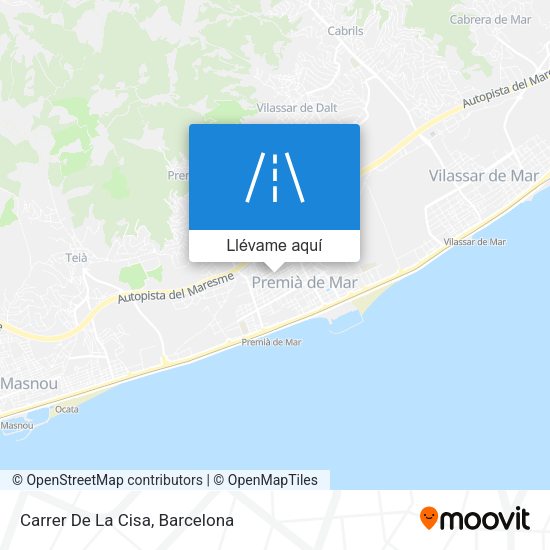 Mapa Carrer De La Cisa