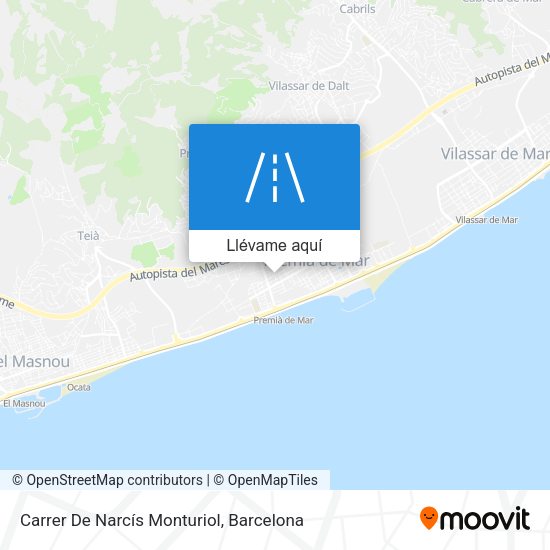 Mapa Carrer De Narcís Monturiol