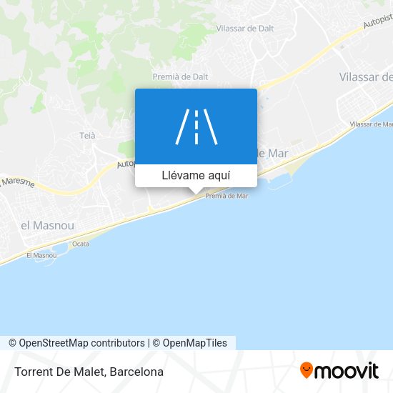 Mapa Torrent De Malet