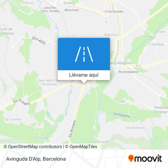 Mapa Avinguda D'Alp