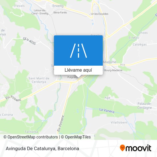 Mapa Avinguda De Catalunya