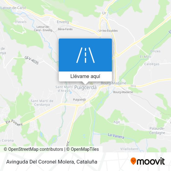 Mapa Avinguda Del Coronel Molera