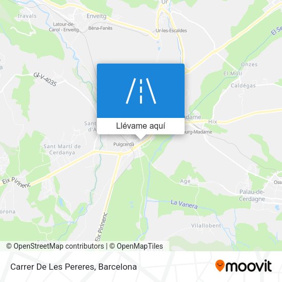 Mapa Carrer De Les Pereres