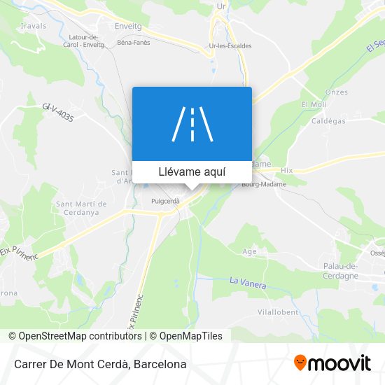 Mapa Carrer De Mont Cerdà
