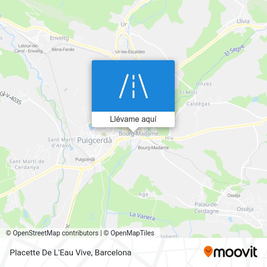 Mapa Placette De L'Eau Vive