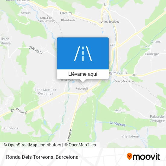 Mapa Ronda Dels Torreons