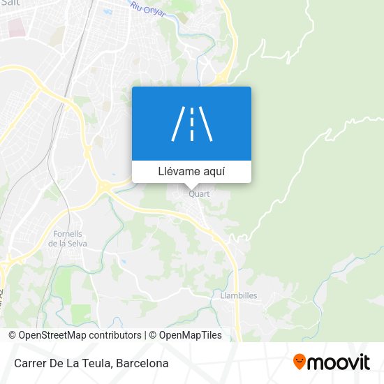 Mapa Carrer De La Teula