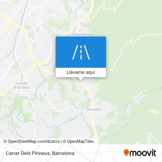 Mapa Carrer Dels Pirineus