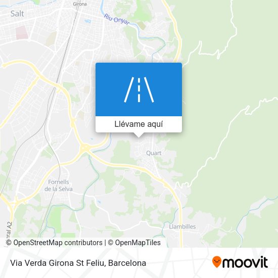 Mapa Via Verda Girona St Feliu