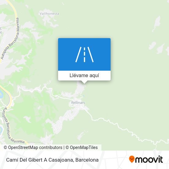 Mapa Camí Del Gibert A Casajoana