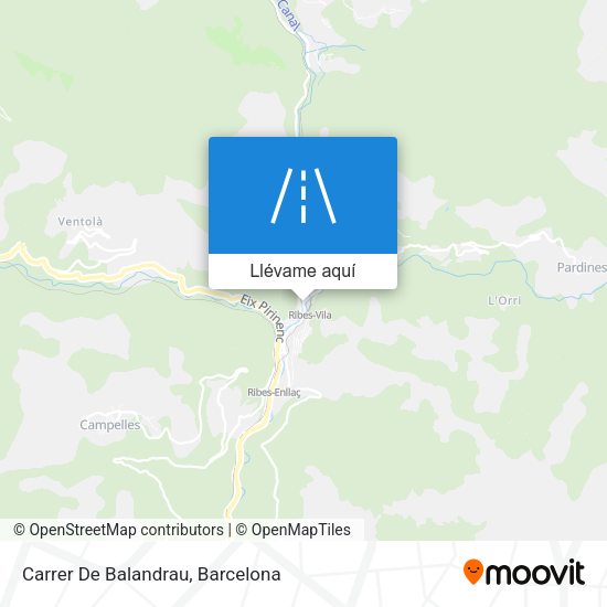 Mapa Carrer De Balandrau