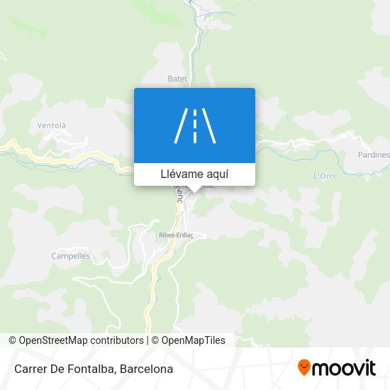 Mapa Carrer De Fontalba