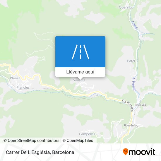 Mapa Carrer De L'Església
