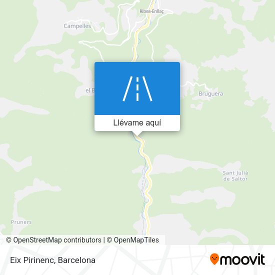 Mapa Eix Pirinenc