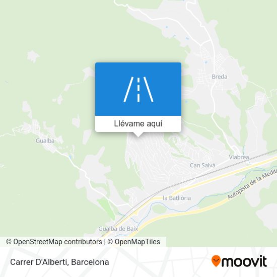 Mapa Carrer D'Alberti