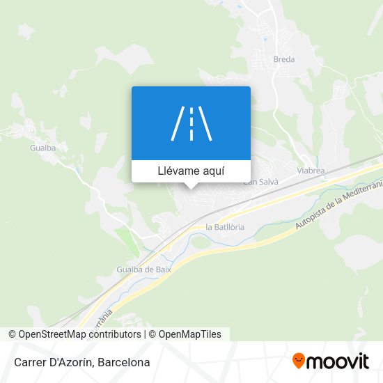 Mapa Carrer D'Azorín