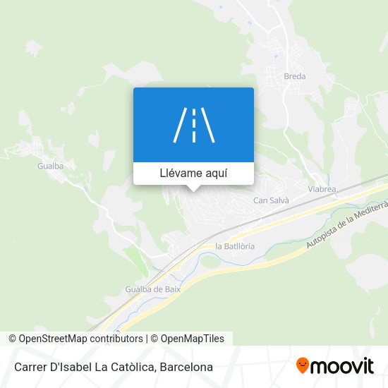 Mapa Carrer D'Isabel La Catòlica