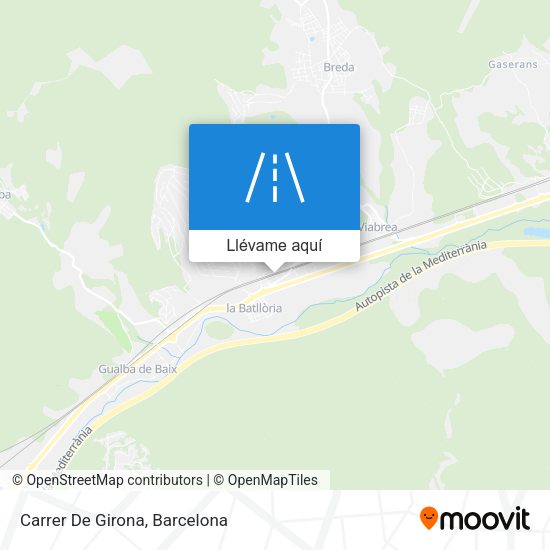Mapa Carrer De Girona