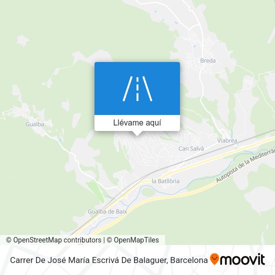 Mapa Carrer De José María Escrivá De Balaguer