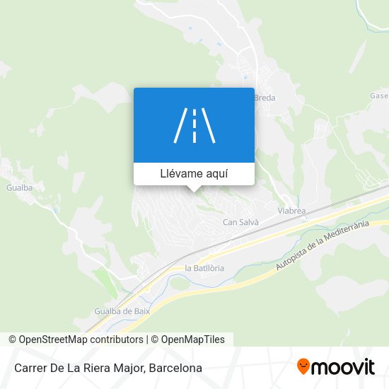 Mapa Carrer De La Riera Major