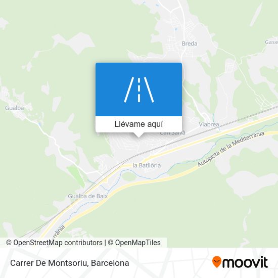 Mapa Carrer De Montsoriu