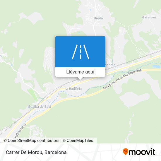 Mapa Carrer De Morou