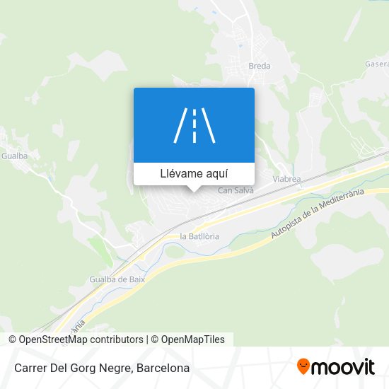 Mapa Carrer Del Gorg Negre