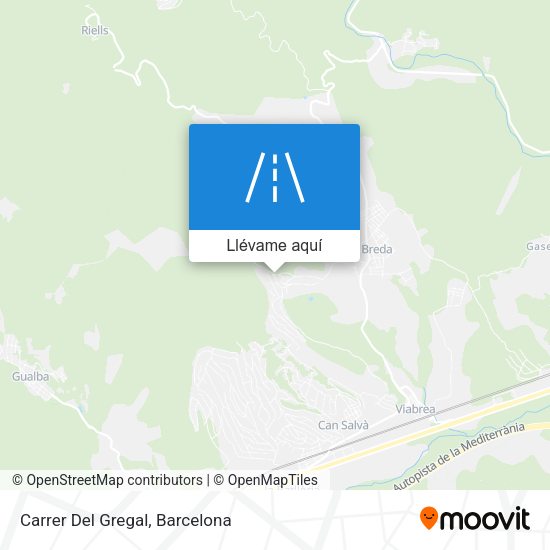 Mapa Carrer Del Gregal