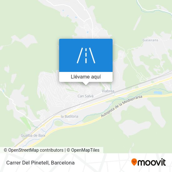 Mapa Carrer Del Pinetell