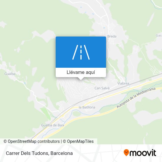 Mapa Carrer Dels Tudons