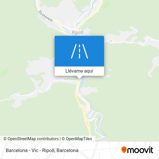 Mapa Barcelona - Vic - Ripoll