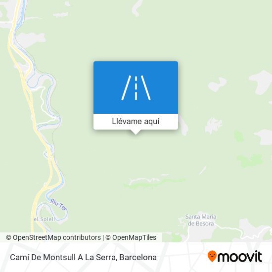 Mapa Camí De Montsull A La Serra
