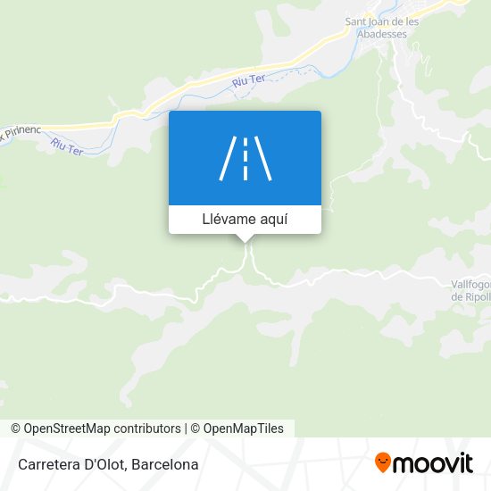 Mapa Carretera D'Olot