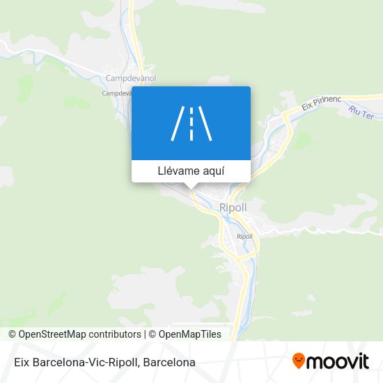 Mapa Eix Barcelona-Vic-Ripoll