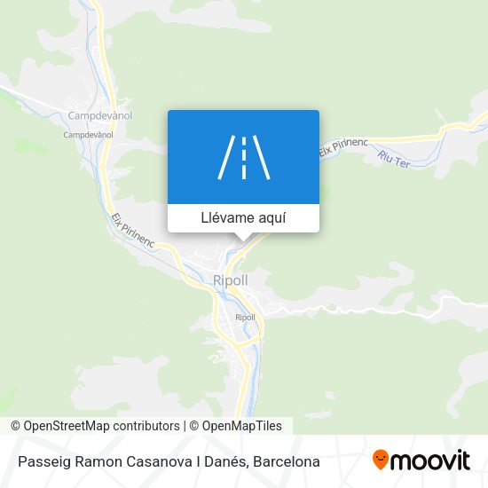 Mapa Passeig Ramon Casanova I Danés