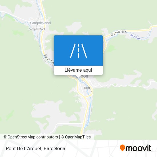 Mapa Pont De L'Arquet