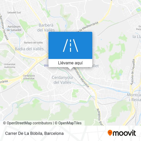 Mapa Carrer De La Bòbila