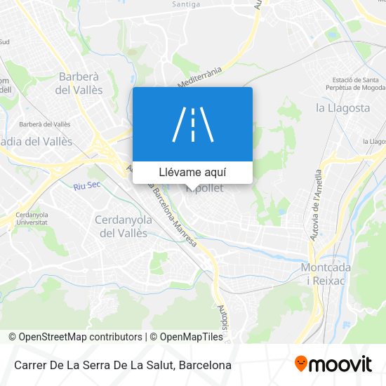 Mapa Carrer De La Serra De La Salut