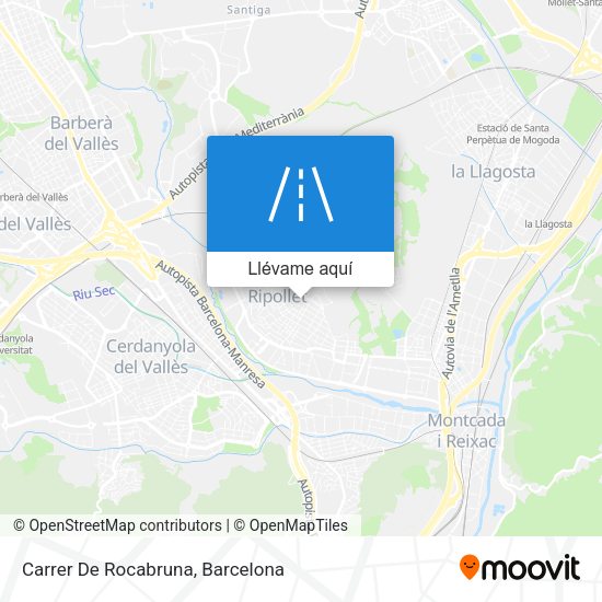 Mapa Carrer De Rocabruna