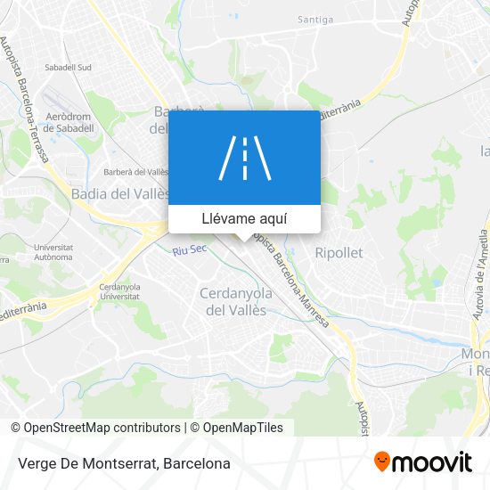 Mapa Verge De Montserrat