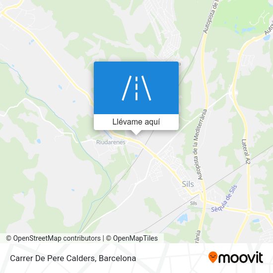 Mapa Carrer De Pere Calders