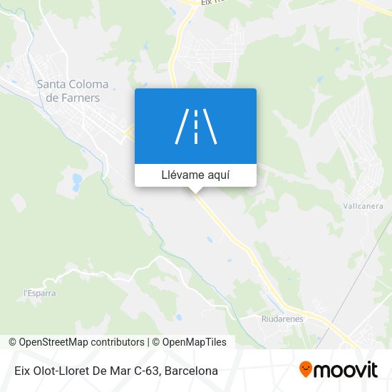 Mapa Eix Olot-Lloret De Mar C-63