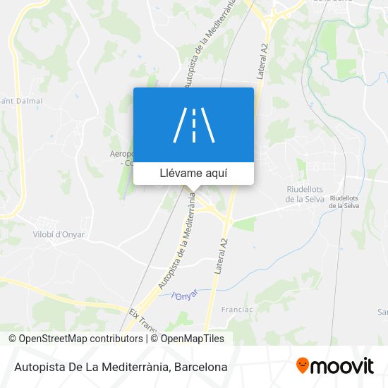Mapa Autopista De La Mediterrània