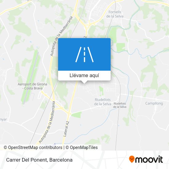 Mapa Carrer Del Ponent