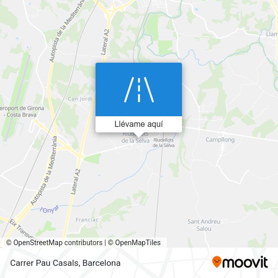 Mapa Carrer Pau Casals