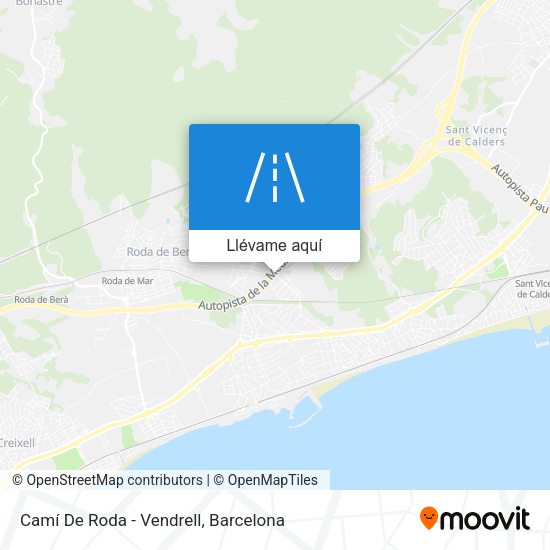 Mapa Camí De Roda - Vendrell
