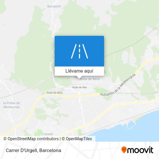 Mapa Carrer D'Urgell