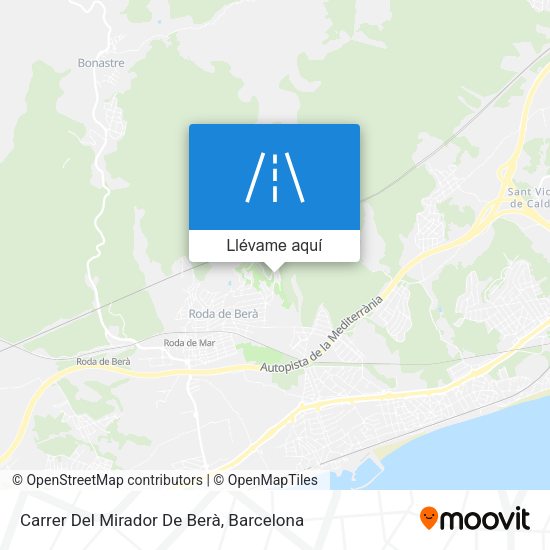 Mapa Carrer Del Mirador De Berà