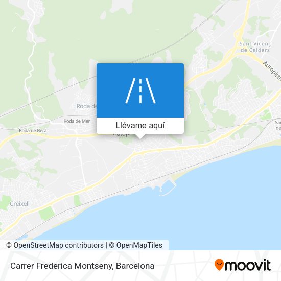 Mapa Carrer Frederica Montseny