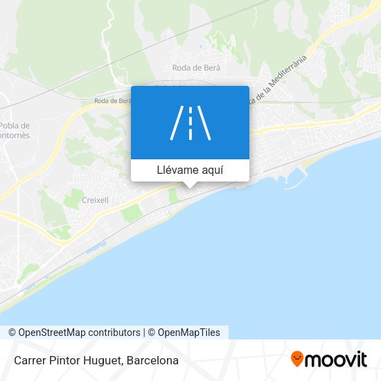 Mapa Carrer Pintor Huguet